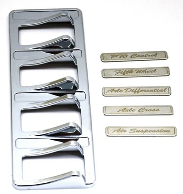 Peterbilt 579 2013-2019 y 2014-2018 567 cromo basculante 4 interruptor cubierta Foto 1 de 4