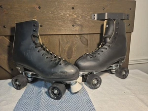 Chicago Skates Herren Premium Leder gefüttert Eisbahn Roll Quad Skate Gr. 13 schwarz - Bild 1 von 13