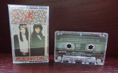 Milli Vanilli - Girl You Know Its True Cassette Tape - Arista Vintage 1989 - Image 1 of 2