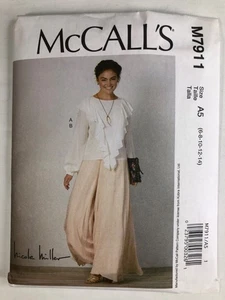 McCalls M7911 Top And Pants Size 6-14 Uncut Nicole Miller - Picture 1 of 2