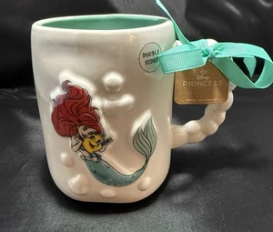 NWT Rae Dunn Disney Princess Mug Little Mermaid & Flounder Flippin’your Fins - Picture 1 of 8