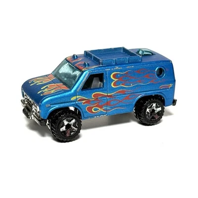 Furgoneta Hot Wheels Baja Breaker 1977 rara llamas azules suelta Malasia Foto 1 de 4