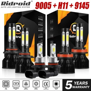 For Dodge Ram 1500 2500 3500 2009-2018 LED Headlight Bulbs + Fog Light Kit - Picture 1 of 22