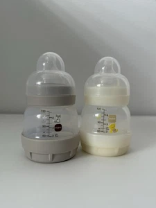 2 MAM Easy Start Anti-Colic 130 ml Baby Flasche & 0er Sauger Set ab Geburt 0+ M - Bild 1 von 5