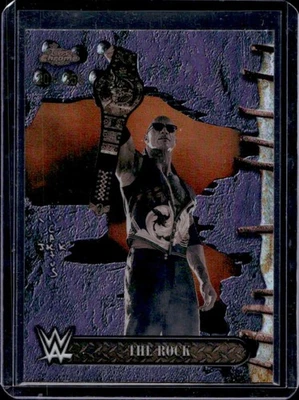2025 Topps Chrome WWE Cactus Jack The Rock Purple Refractor #204/250 - Image 1 of 2