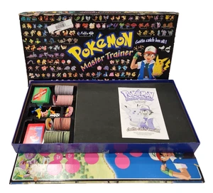 Pokemon Master Trainer Board Game Vintage Hasbro 100% Complete 1999 Rare Gen 1 - Picture 1 of 12