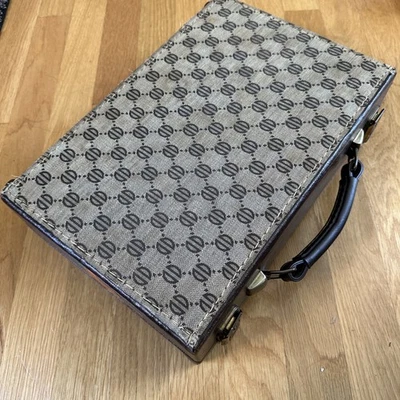 Винтажные кассеты Lebo чехол для переноски коробка для хранения коричневый классный тканевый узор - Изображение 1 из 4