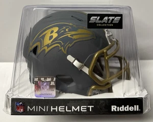 Baltimore Ravens Grey NFL Riddell Slate Collection Speed Mini Helm - Bild 1 von 6