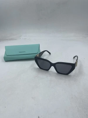 Tiffany & Co. Women's Cat Eye Sunglasses Black / Dark Grey Polarized TF4218 - Image 1 of 4