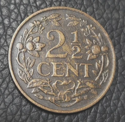 1918 Netherlands 2½ Cents Coin - Image 1 of 2