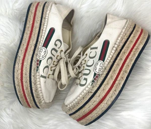 Zapatillas Gucci de Lona Talla EU 35 US 5 Alpargatas Mujer - Imagen 1 de 18