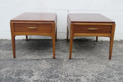 Lane Furniture Mid Century Modern Pair of Side End Tables 6045 - Image 1 of 4