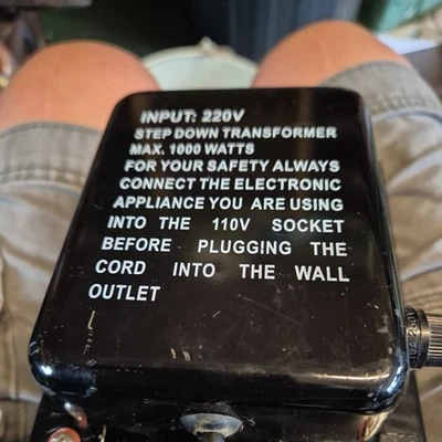 Simran THG-100 1500 Watt Step Down Transformer 220 Volt To 110 volt - Image 1 of 4