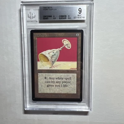 MTG Beta U A Ivory Cup BGS 9 Quad++ Mint (with 9.5 edges, surface) 1993 - Image 1 of 4