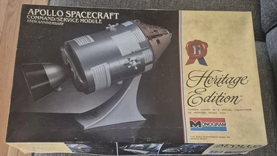 Vintage 1984 Monogram 6061 USA Apollo Spacecraft Model 1:32 New Open Box - Image 1 of 2