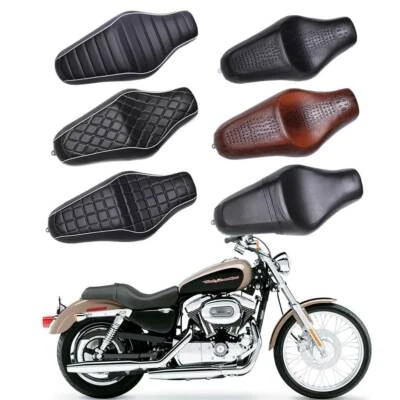 Sillín de dos asientos para conductor pasajero para Harley Sportster 1200 bajo hierro 883 XL883 Foto 1 de 4