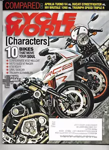 Cycle World Magazine July 2012- Aprilia Tuono, Ducati Streetfighter - Imagen 1 de 2