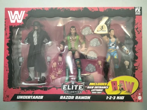WWE Elite RAW 30 ERROR 1-2-3 Kid Razor Ramon Undertaker set Chase Variant 1 OF 1 Cover