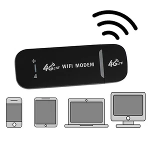 Unlocked 4G-LTE Wireless WiFi Router USB Dongle Netzwerkkarte Modem Schwarz - Bild 1 von 12