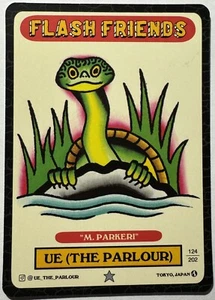 Flash Friends Series 2 Tattoo Art Trading Card M. PARKERI UE (THE PARLOUR) #124 - Picture 1 of 3