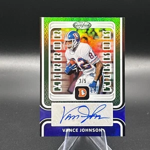 Espejo retrovisor Vance Johnson 2024 certificado Panini firmas verde 3/5 - Imagen 1 de 3