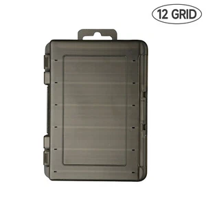 Señuelo de pesca de doble cara duradero gancho aparejos caja de almacenamiento impermeable estuche - Imagen 1 de 1
