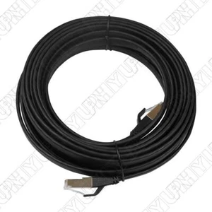 1 x RJ45 CAT8 Network Cable 5M Category CAT8 10 Gigabit Flat Network Cable Black - Picture 1 of 7