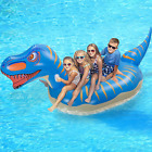 Giant Inflatable Dinosaur Pool Float, Durable Leakproof & Soft, Outdoor Swimming