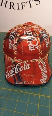 Coke Aluminum Can Hat / Cap Coca-Cola Handmade #2 - Image 1 of 4