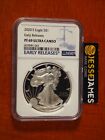 2020 S PROOF SILVER EAGLE NGC PF69 ULTRA CAMEO EARLY RELEASES BLUE LABEL