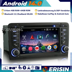 8-Kern DAB+ Android 14 Autoradio GPS CarPlay 64GB DTV Für AUDI A3 S3 RS3 RNSE-PU - Bild 1 von 20