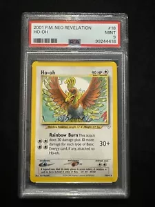PSA 9 HO-OH 18/64 Non-Holo Rare Neo Revelation 2001 - Pokemon Card WOTC Graded - Picture 1 of 2