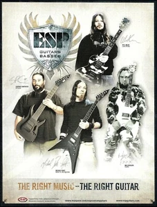 Guitarras ESP 2008 anuncio Stephen Carpenter Michael Paget Max Cavalera Will Adler - Imagen 1 de 3
