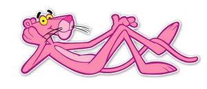 Pink Panther Laying Down Decal / Sticker Die cut - Picture 1 of 1