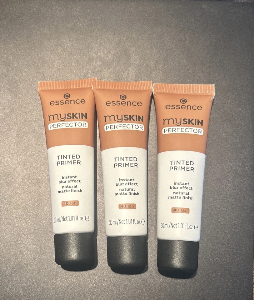 Lot of 3 Essence My Skin Perfector Tinted Primer Matte Finish 1.01 oz - 40 Tan - Image 1 of 1
