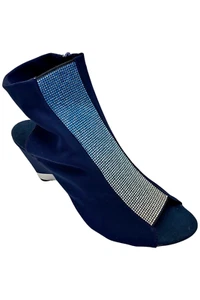 Onex Women's Gabriella sandal Heel Navy Elastic - Picture 1 of 3