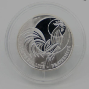 2016 France Le Coq The Rooster Silver Proof 10 Euro COA Numbered - See Pics!