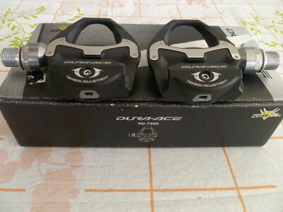 Pedales Shimano DURA ACE FIBRA DE CARBONO 9/16 SPD SL bicicleta de carretera sin clip ciclismo Foto 1 de 4