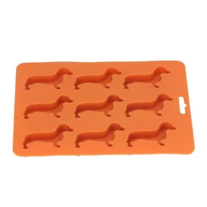 Silicone Ice Cube Trays Dog Shaped Silicone Ice Cube Mold for Chocolate Crayons - Picture 1 of 12