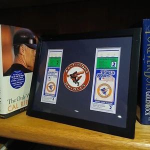 1983 Baltimore Orioles ALCS & World Series Ticket | Framed Vintage Memorabilia - Picture 1 of 10