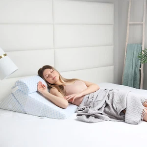 Verstellbares Memory Foam Keilkissen mit Kühlung waschbare Abdeckung & Extrakissen - Bild 1 von 9