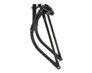 Vintage Lowrider 20" Bent All Square Twisted Spring Fork 1" BLACK Bike Bicycle. - Picture 1 of 1