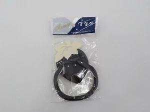 MIONNE KYUNG SUNG ACCESSORIES GIRLS ELASTIC HAIR TIE W/ BLACK STRAWBERRY ACCENT - Picture 1 of 3