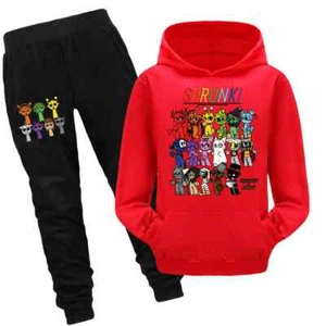 Sprunki- Clothes Set Incredibox Hoodie Children Fall Hooded Sweatshirts Pants - Picture 1 of 38