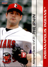 2013 Indianapolis Indians Choice #12 Phil Irwin Germantown Tennessee TN Card