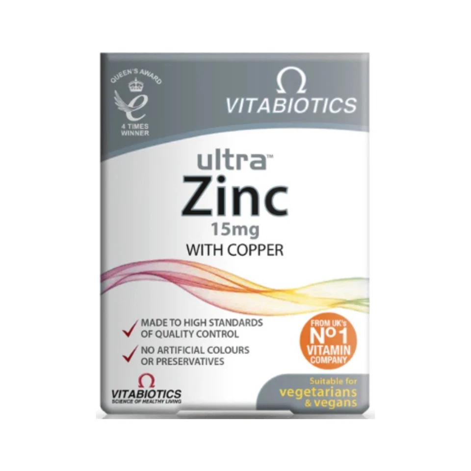 VITABIOTICS Ultra Zinc Comprimidos 15mg Comprimidos 60ct Foto 1 de 1