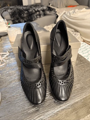 Ziera Cotton Back Dela Low Heel Mary Jane Comfort Shoes sz 41 or US 10.5 NIB - Image 1 of 4