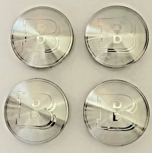 BRABUS Logo MonoBlock E And S Wheel Center Cap Genuine Brabus Germany Set Of 4 - Picture 1 of 17