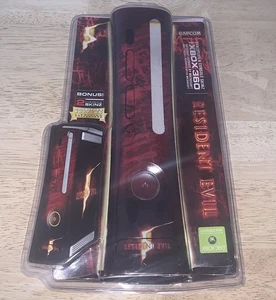Resident Evil 5 XBOX 360 Faceplate And Console Skinz Capcom Madcatz - Picture 1 of 6