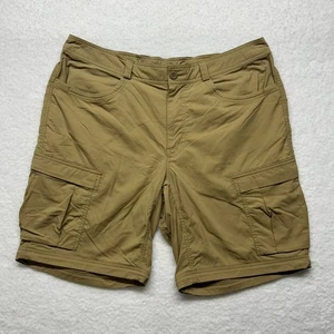 REI Co-op Men’s Cargo Shorts Khaki 40W Nylon Spandex Outdoor Hiking Casualwear - Picture 1 of 16